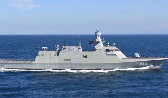 乌克兰的新军舰是土耳其的「岛屿级」护卫舰。首艘伊凡•马泽帕号已展开海试。图为同型舰。(图/土耳其海军)