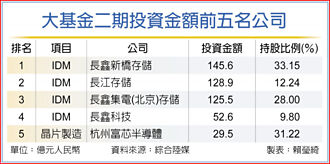 大基金拚半導體 缺民資奧援成隱憂