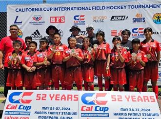 彰化平和國小王者歸來 曲棍球隊奪世界冠軍五連霸