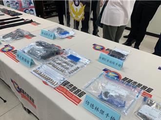 基隆警掃黑成果豐 10天查獲5槍、6賭場、38名通緝犯