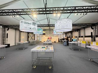 防護配件品牌松菸辦展 廢材也能變精彩