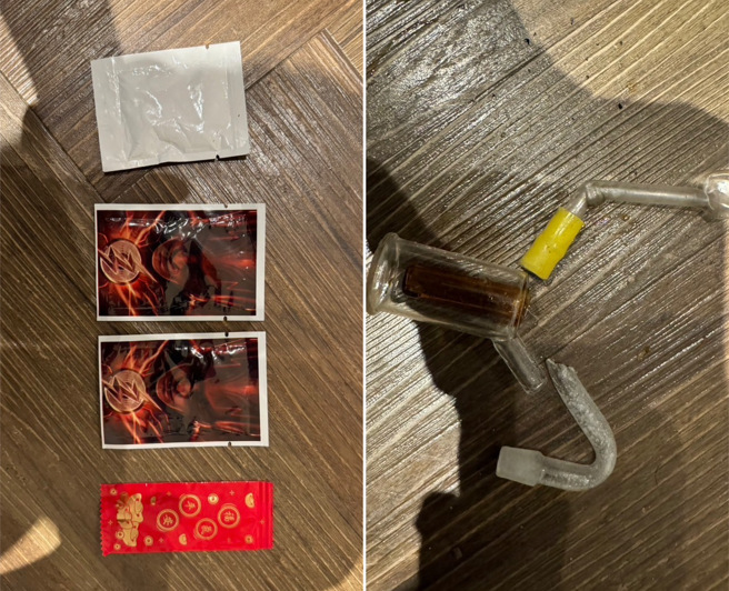 警方从现场查扣大批毒品。（图 / 刘咏韵翻摄）