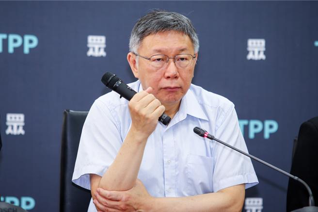 民眾党主席柯文哲（见图）31日回应时事。（邓博仁摄）