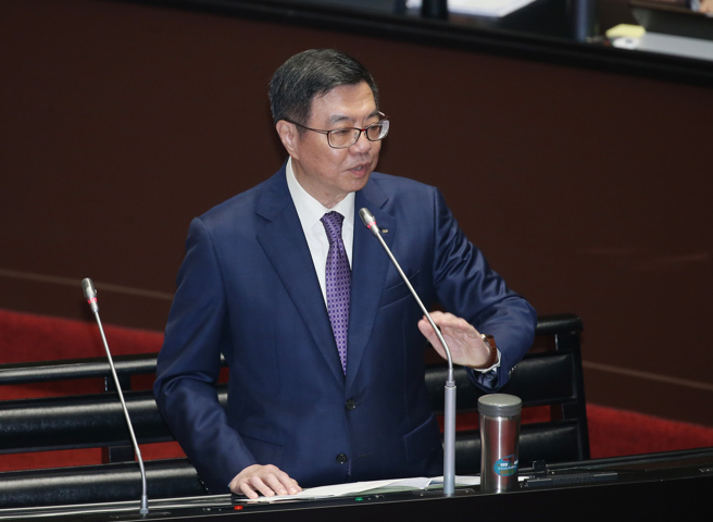行政院長卓榮泰31日在立法院答詢。（姚志平攝）