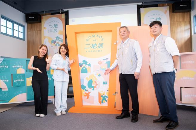 嘉義市副市長林瑞彥今天宣布啟動二地居提案計畫。（廖素慧攝）