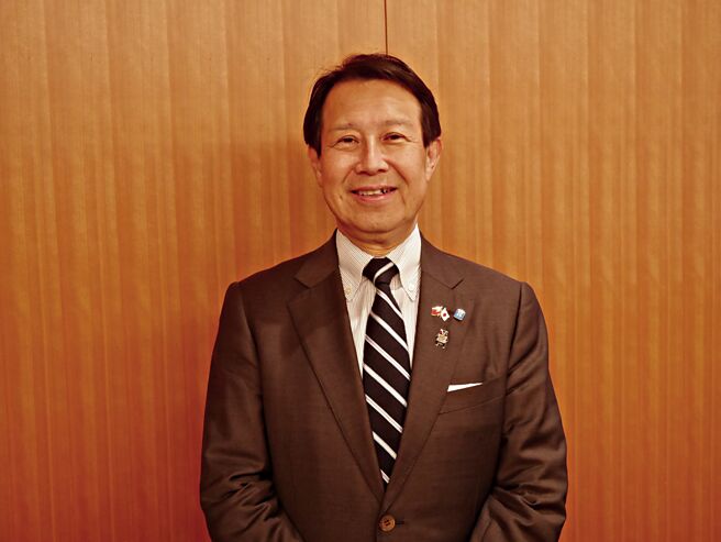 九州肥后银行代表取缔役头取（社长）笠原庆久。图／李书良