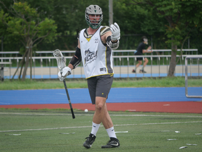 政治大學強力外援塔契。（袋棍球協會提供）