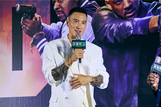 Sunny王陽明出席《絕地戰警：生死與共》首映演唱會。（索尼影業提供）