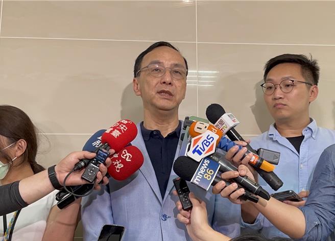 國民黨主席朱立倫受訪。（國民黨提供／陳薏云台北傳真）