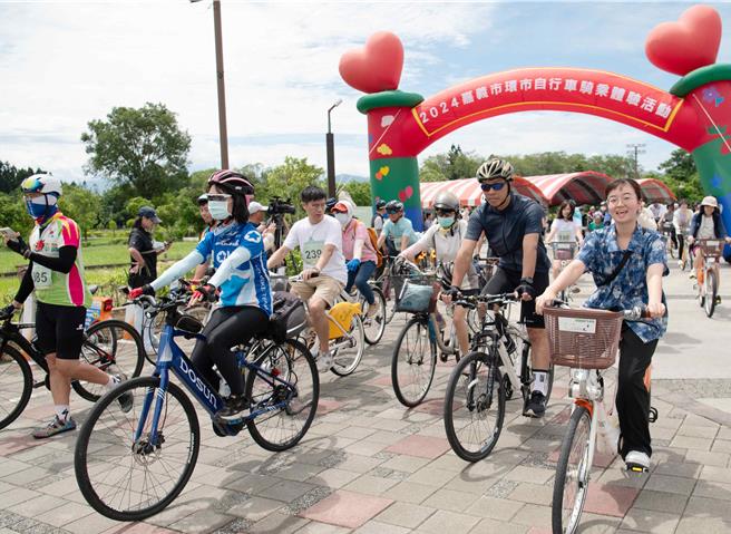「來嘉BIKE訪」環市自行車道騎乘體驗活動，吸引超過500名自行車愛好者參與。（嘉義市政府提供／呂妍庭嘉義傳真）