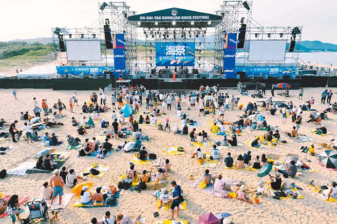 贡寮国际海洋音乐祭将在7月中旬于福隆海水浴场举办。（福容大饭店福隆提供）