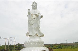 桃園觀音人盼重建觀音雕像 只差經費未到位