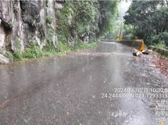 中横便道谷关德基路段 豪大雨影响今中午通行取消