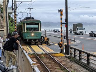 高捷站貓「蜜柑」登陸日本 攜江之電、優雅食推彩繪列車