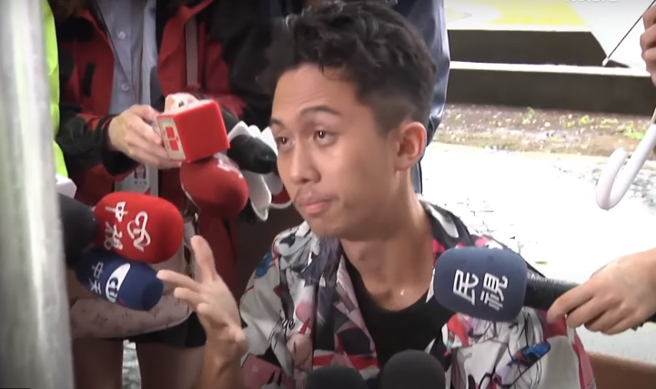 孙安佐泰国返台后首度露面。(图／翻摄自YT@中时新闻网)