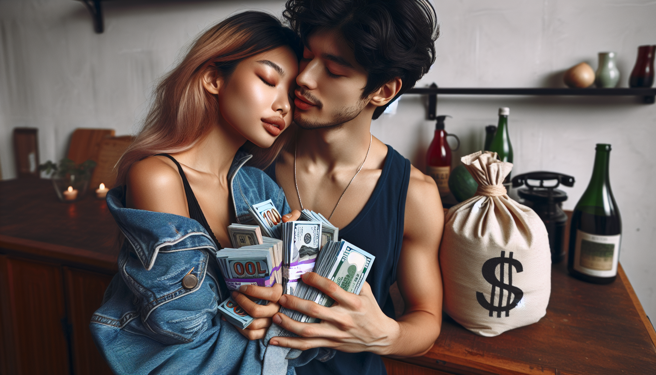 17岁少年领走父亲78万退休金，与前女友33岁母亲私奔。（示意图、与本案无关／AI生成）