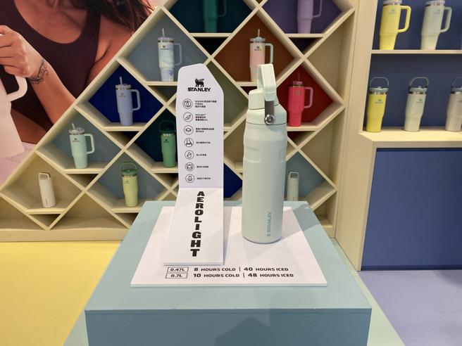 STANLEY保溫杯AeroLight 輕重力系列快充瓶 0.7L，鼠尾草綠售價1380元。（STANLEY提供／古明弘台北傳真）