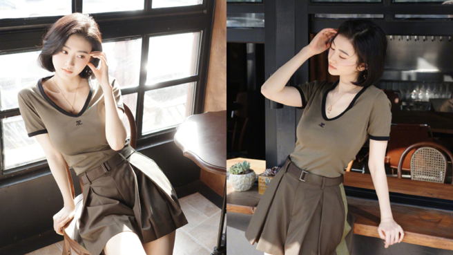 景甜不科学好身材，引发网友惊艷。（图／翻摄自景甜 微博）