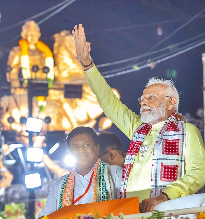 印度大選開票大致完成，莫迪執政聯盟勝選但席次縮水。（摘自印度總理莫迪臉書）