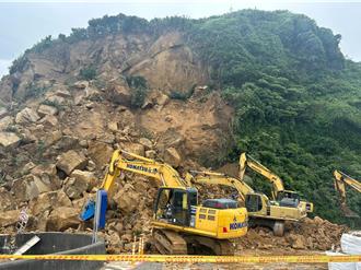 基隆台2線坍方阻斷 公路局估這天搶通