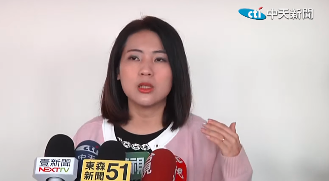 国民党立委徐巧芯。（翻摄自中天新闻直播）