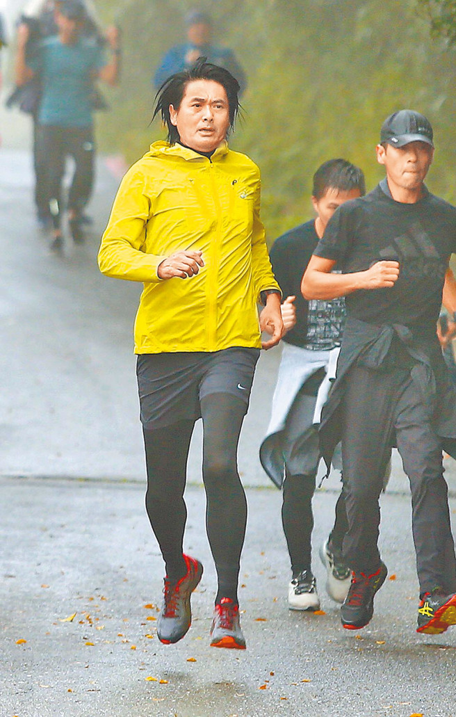 周润发爱跑步，常被民眾巧遇。（图／中时资料照）