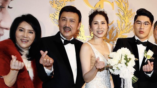 陈鉴（右起）、余苑绮、余天、李亚萍。（图／中时资料照）