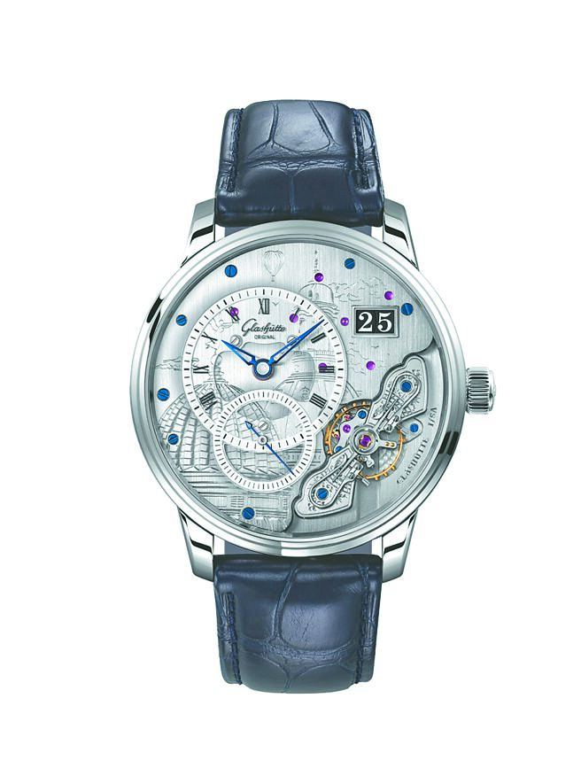 格拉蘇蒂原創致敬德勒斯登推出PanoMaticInverse Limited Edition偏心機芯倒置限量表。（ Glashutte Original提供）