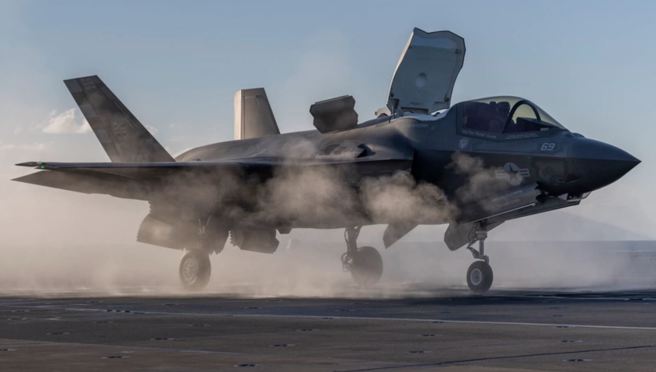 F-35B測試機的資料照。（五角大廈國防視覺資訊發布服務單位/DVIDS）