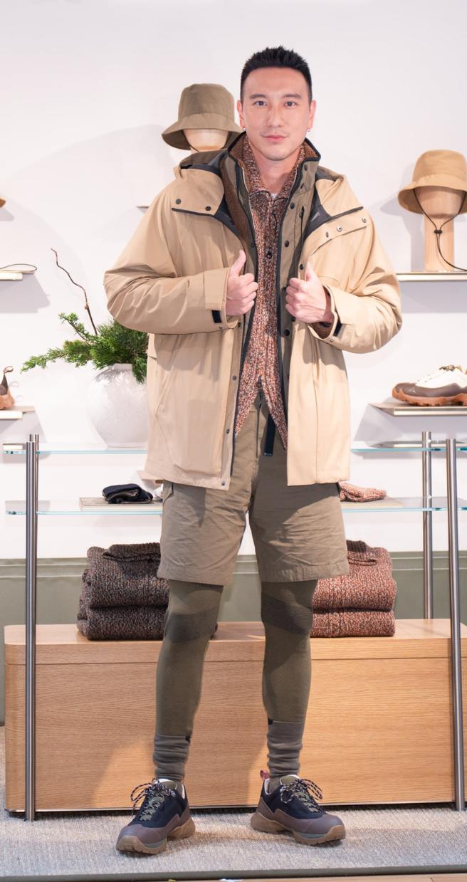 Loro Piana在台北Bellavita開設Into The Wild膠囊系列，邀請王陽明出席。（吳松翰攝）