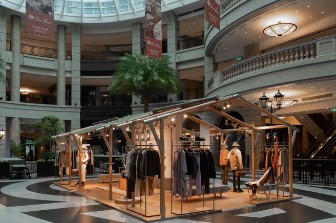 Loro Piana在台北Bellavita開設Into The Wild膠囊系列。（Loro Piana提供）