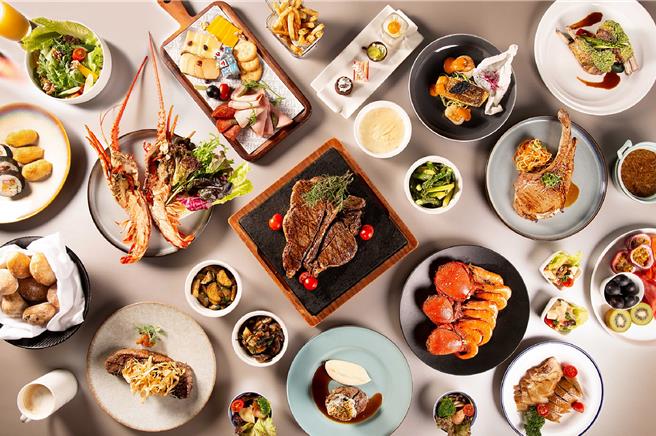 台北万豪酒店Garden Kitchen 即日起至6月26日，推出「主餐1＋1」优惠，两人同行用餐，最高省下1760元。(台北万豪酒店提供)