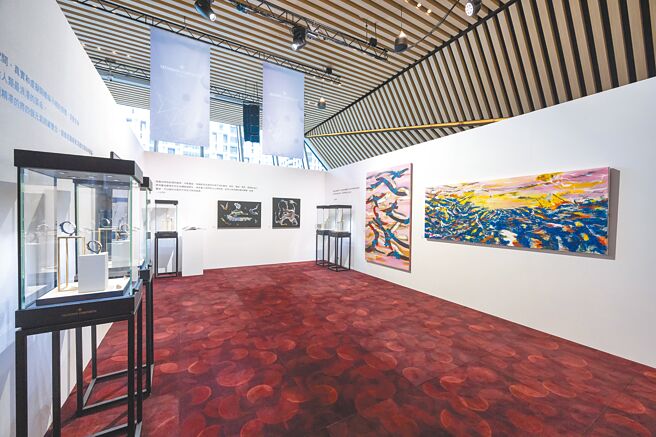 江诗丹顿即起至6月7日在微风南山艺文中心举办展览，现场展出三位台湾女艺术家的作品。（Vacheron Constantin提供）