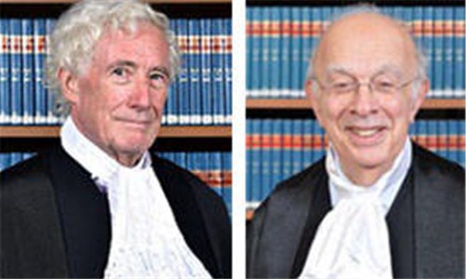 香港终审法院两名英籍非常任法官辞职，李家超遗憾。图为岑耀信（左）、郝廉思（右）（香港终审法院网站截图）