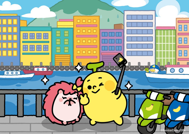 基隆市景点多，其中正滨渔港彩色屋、和平岛地质公园，吸引眾人目光。（图／香蕉人绘制）