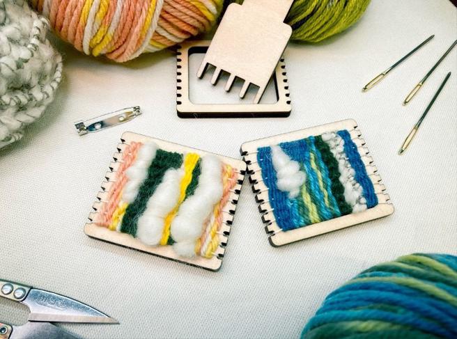 许元馨独创「迷你梭织材料包」让初学者能够轻松跨入编织领域。（图片来源：业者提供）