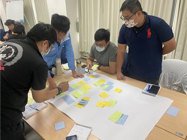 學員參與兵推工作坊。（新北市消防局提供）