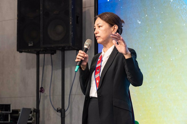 主委巴干‧巴万表示，这场展览不仅展示了海岸阿美族丰富的海洋文化，更强调了我们与自然和谐共生的重要性。(台北市民会提供)