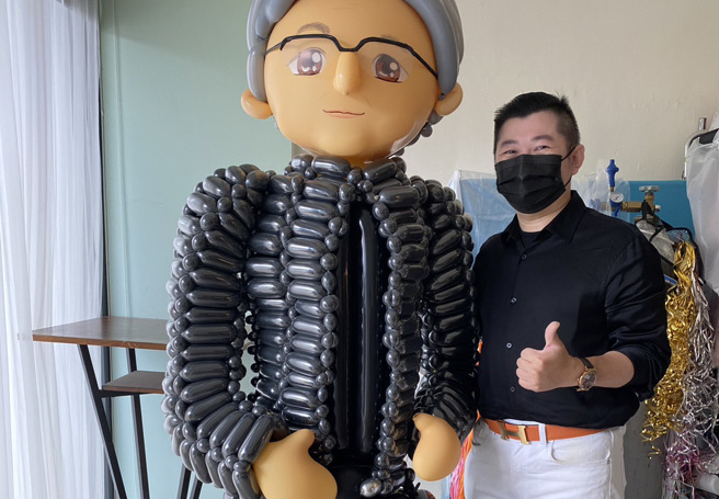 黃仁勳Q版氣球設計師Alan。（圖／氣球設計師Alan提供）