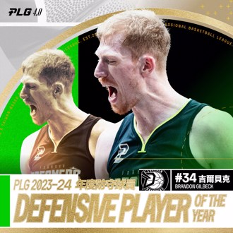 PLG》吉尔贝克蝉连年度防守球员 年度防守第一队也公布