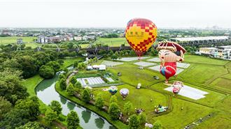 媽祖熱氣球降臨冬山 搭乘熱氣球俯瞰美景