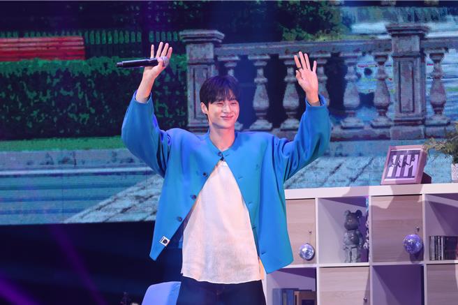 边佑锡首度来台举办粉丝见面会。（焦正德摄）