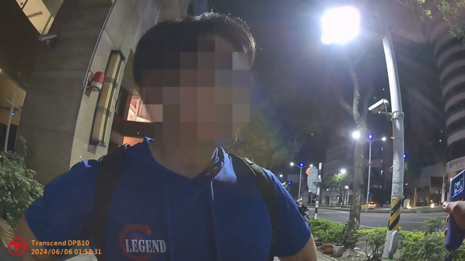 高雄男两个月二度酒驾，巧遭同名员警查获。（翻摄画面）