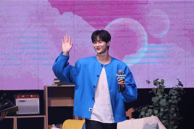 边佑锡首度来台举办粉丝见面会。（图／焦正德摄）