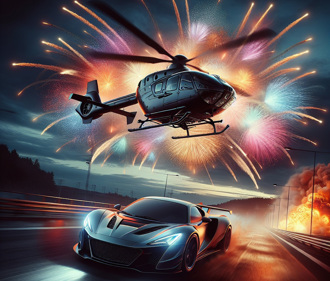 直升機發射煙火「轟炸藍寶堅尼」 百萬網紅拍片恐關10年