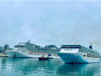 1班次載客5400人創亞洲紀錄 地中海榮耀號靠泊基隆 