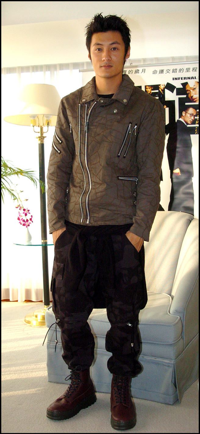 余文乐2003年来台宣传电影「无间道2」。（图／中时资料照）