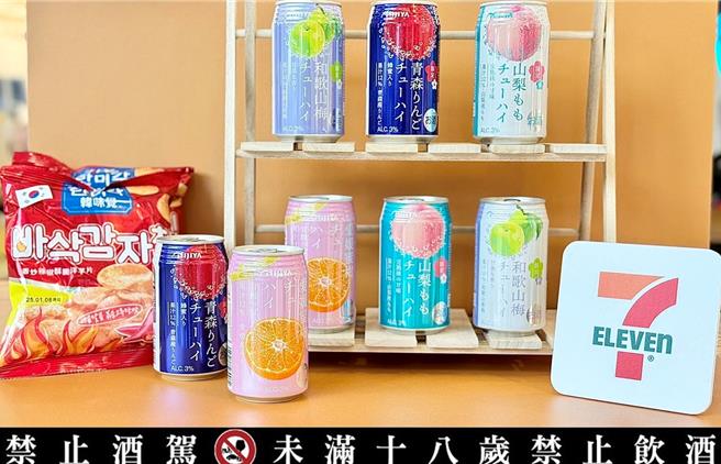 7-11的日本NIJIYA調酒推指定品項任選買2送1。（7-11提供／朱世凱台北傳真）