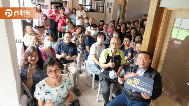 行政院南部聯合服務中心週末於左營建業新村舉辦「陶茶美藝—社區工藝產業推廣活動」。（圖／南服中心）