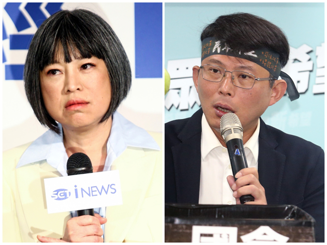 范琪斐（左）近期和黄国昌（右）杠上。（中时资料照）